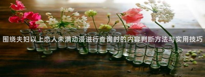 51动漫：围绕夫妇以上恋人未满动漫进行查询时的内容判断方法与实用技巧